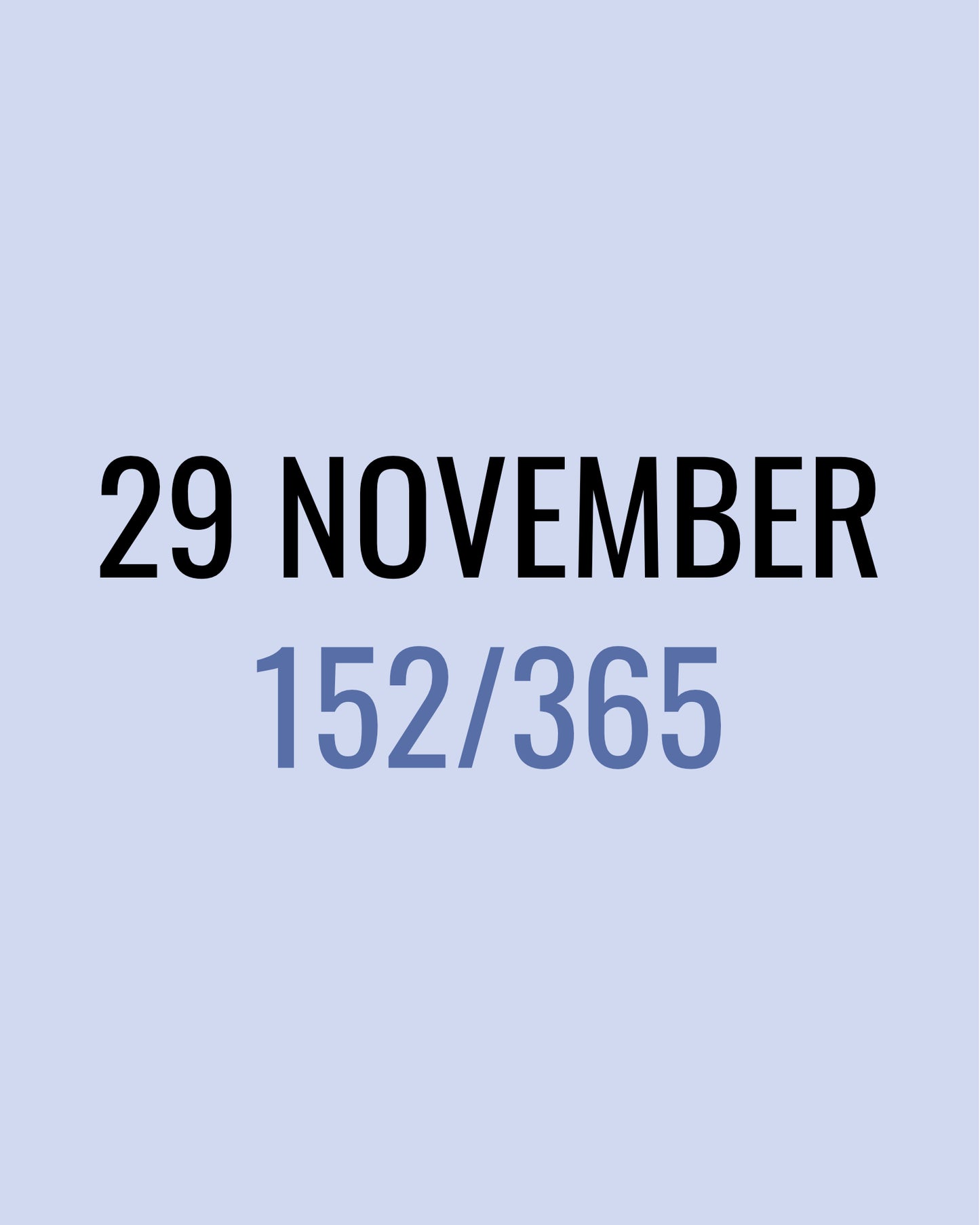 29 November – 152/365