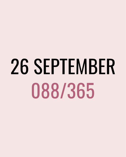 26 September – 088/365