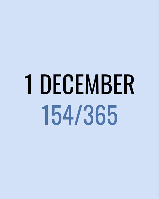 1 December – 154/365