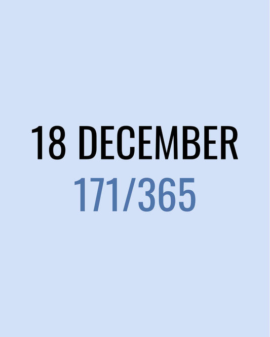18 December – 171/365