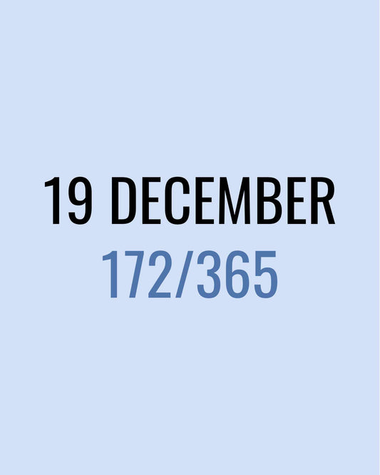 19 December – 172/365