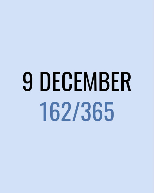 9 December – 162/365