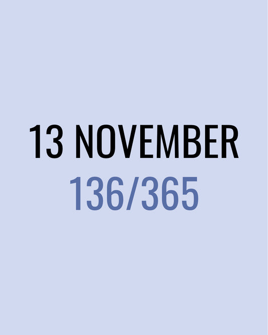 13 November – 136/365