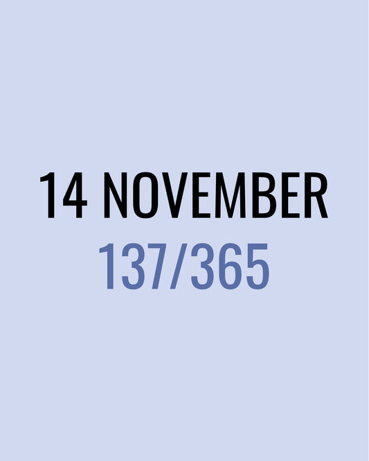 14 November – 137/365