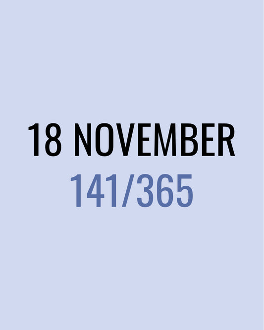 18 November – 141/365