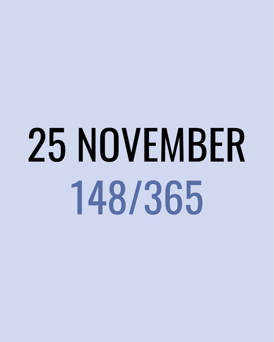 25 November – 148/365