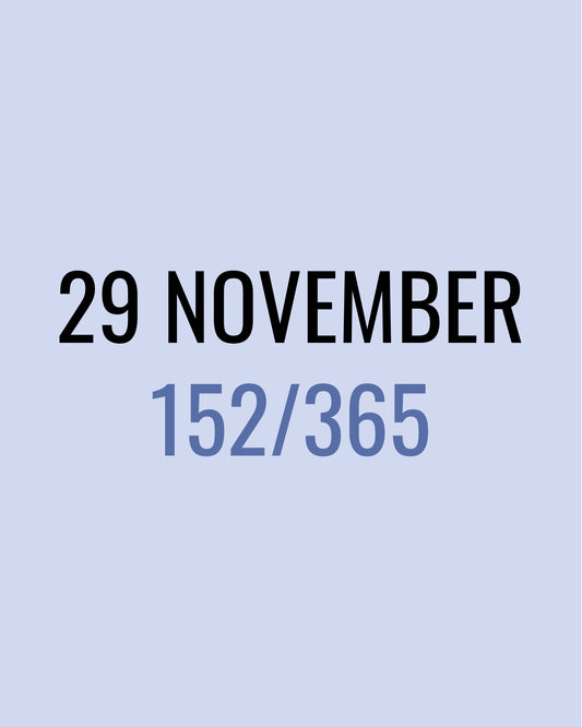 29 November – 152/365