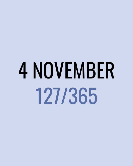 4 November – 127/365