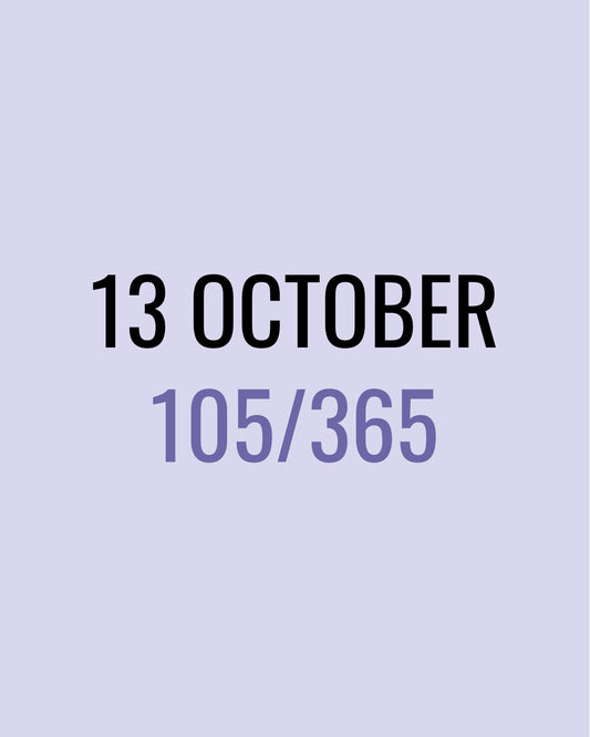 13 October – 105/365