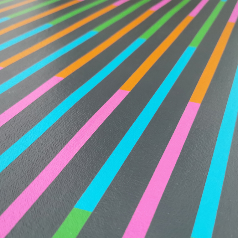 Close up of Forty-One (Pink & Blue) by Victoria Mardon